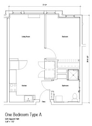 Floor Plan 1 Bedroom A