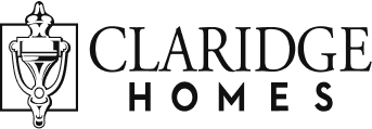 a white and homes logo