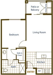 Floor Plan 1x1