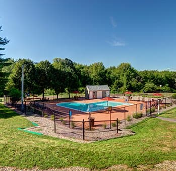 Pool View from property at Rolling Green Apartments, Amherst
