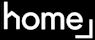 The image displays the word "home" in white text on a black background.