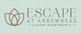 The image is a logo for a luxury apartment complex called Escape at Arrowhead.
