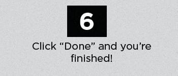 a black and white logo with the number six