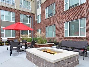 fire pit  at Link Apartments® Manchester, Virginia