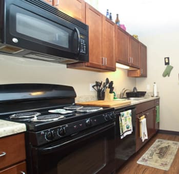 Fully Equipped Kitchens at River Commons Affordable Apartments in Norwalk CT