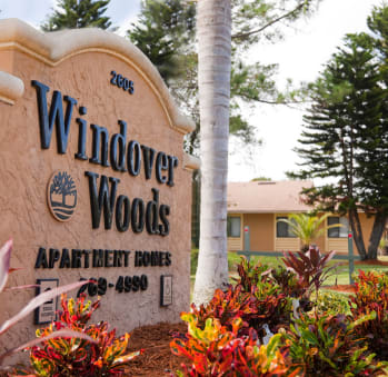 Property Sign  Windover Woods Apartments in Titusville, FL