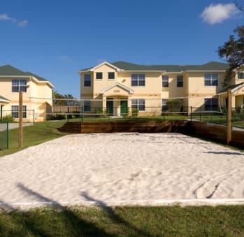 Sand Volleyball Court at Spring Haven Affordable Apartments in Spring Hill FL