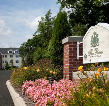 Entrance at The Pines at Tinton Falls Senior Apartments in Tinton Falls NJ