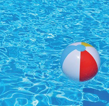 Big Ball In Swimming Pool at Briar Hills, Nebraska