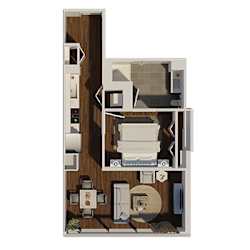 Floor Plan Deluxe Studio