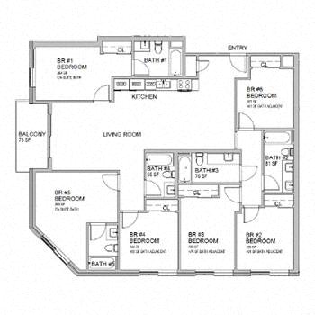 a floor plan of a house