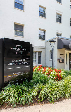 Building exterior at Mason Hall in Alexandria, VA 22314