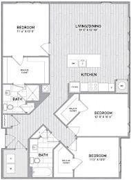 3 BED 2 BATH Floor Plan at Indigo 301 Apartments, Pennsylvania, 19406