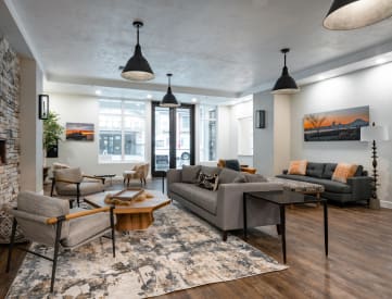 Seating area at Village on Main Apartments