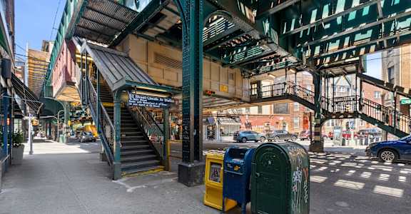 Street Train Station at The Icon 52 Apartments, New York