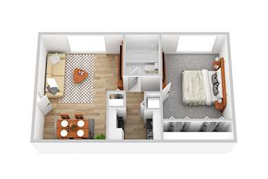  Floor Plan One Bedroom