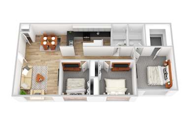  Floor Plan Three Bedroom