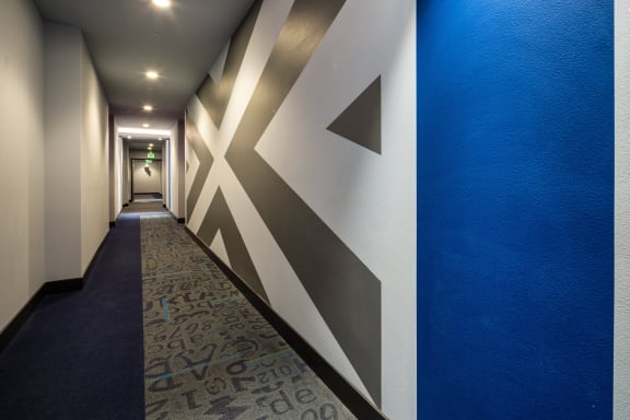 hallway at Topaz Apartments, Los Angeles