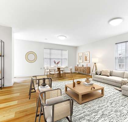 A apartment with open floor plan at Summit Wood Apartments in Watertown, NY