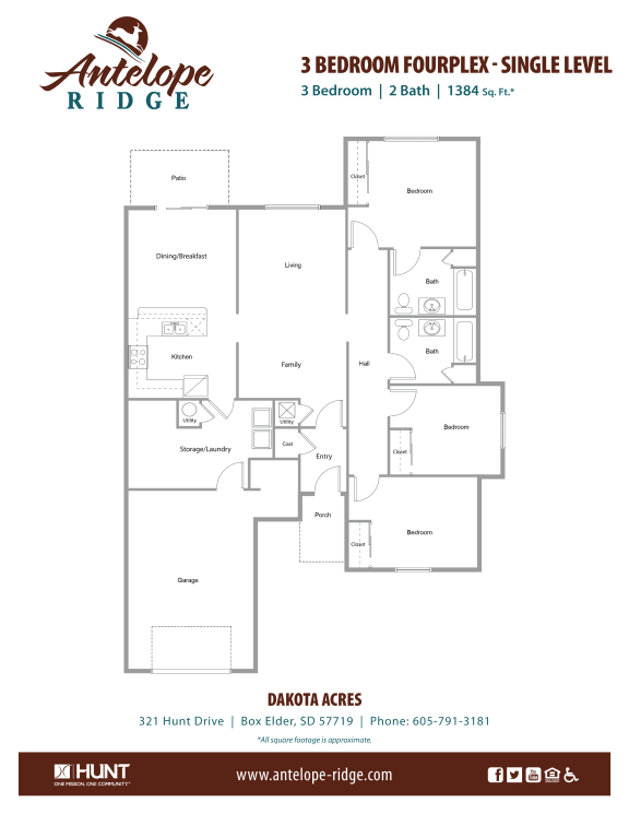 2, 3, 4 & 5 Bedroom Homes for Rent in Box Elder, SD Antelope Ridge