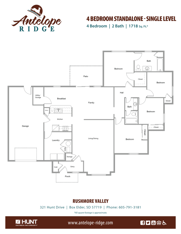 2, 3, 4 & 5 Bedroom Homes for Rent in Box Elder, SD Antelope Ridge