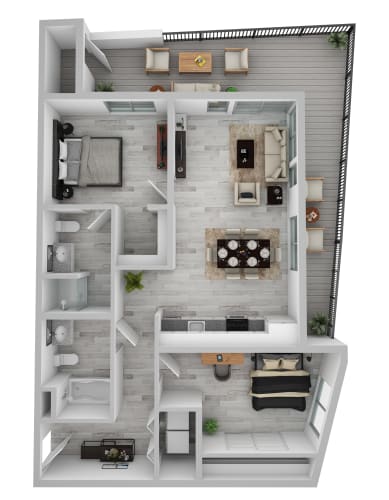Floor Plan  2 bedroom apartment floor plan at AVIVA Apartments