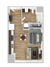 A floor plan of a house with a living room, kitchen, dining room, and bedrooms.