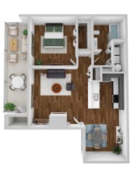 3D floor plan of the Walnut