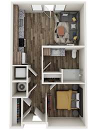 Clay 3D floor plan