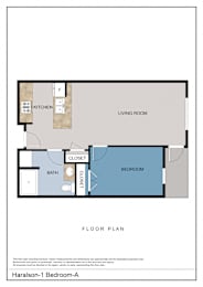 Floor Plan  1 Bedroom