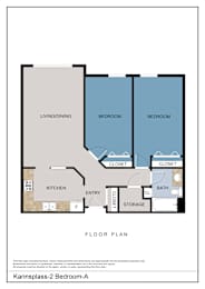 Floor Plan  2 Bedroom