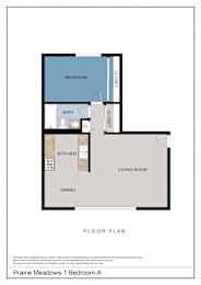 Floor Plan  1 Bedroom
