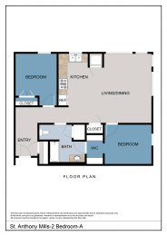 Floor Plan  2 Bedrooms