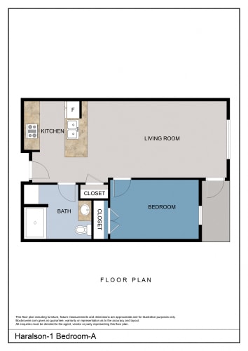 Floor Plan  1 Bedroom