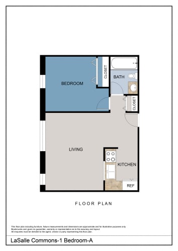 Floor Plan  1 Bedroom