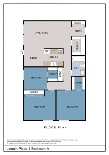Floor Plan  3 Bedroom