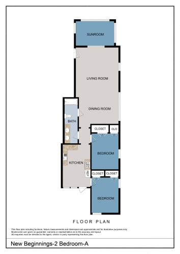 Floor Plan  2 Bedroom