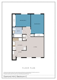 Floor Plan  2 Bedroom