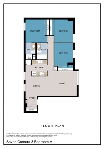 Floor Plan  3 Bedrooms