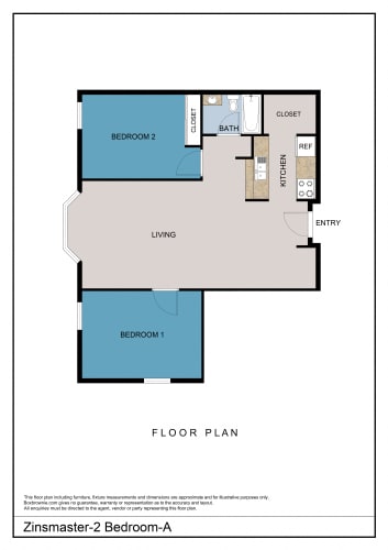 Floor Plan  2 Bedroom