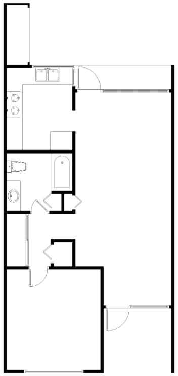 1x1 w/ Dinette