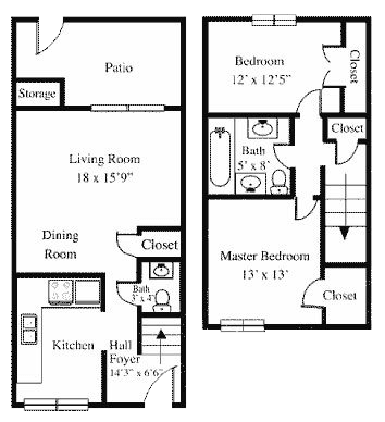 2BR 1.5BA
