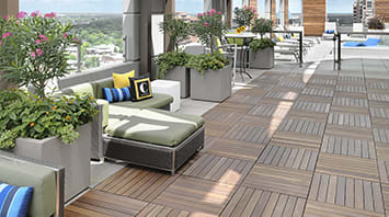 Rooftop Deck at Clayton On The Park, Missouri, 63105