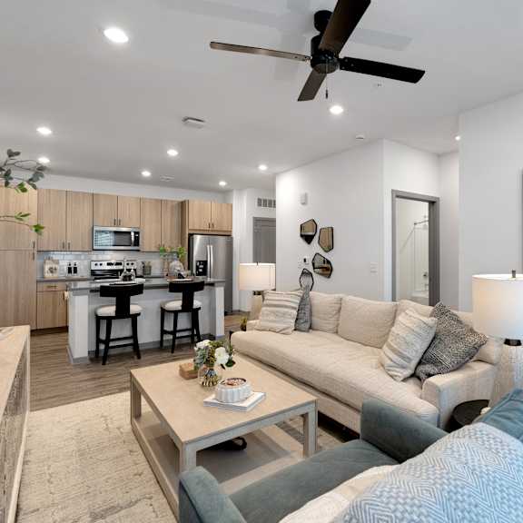 Living and kitchen at Drift, Daytona Beach, FL, 32117