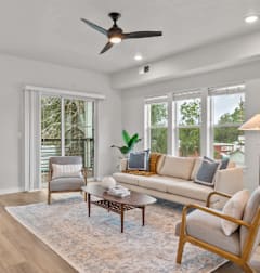 Alpine Landing Townhomes in Garden City, Idaho Model Living Room
