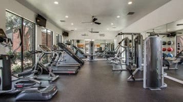 Fitness center with lots of workout equipment in austin tx 78741