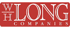 A red logo with white text that reads "W Long Companies".