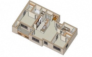 Floor Plan 2x2