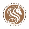 a brown and white horse logo with a house