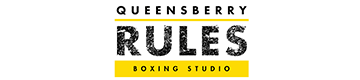A logo for a boxing studio named Queensberry Rules.